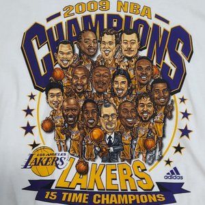 Lakers Champions Los Angeles Lakers Kobe Bryant Gasol T- shirt 90s 80s t